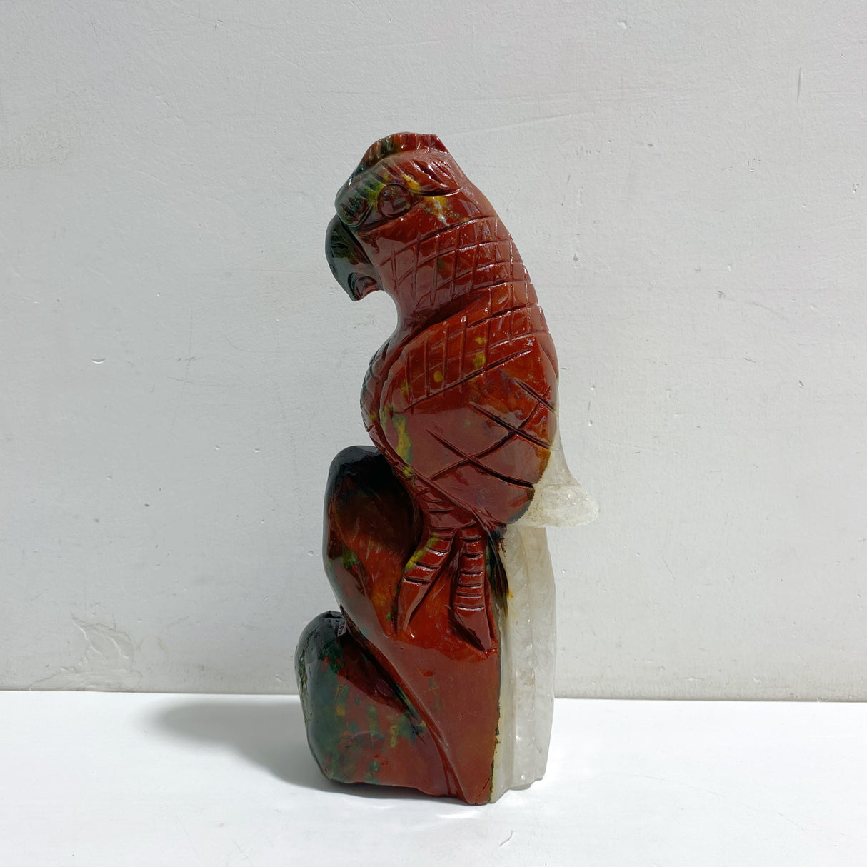 Large Ocean Jasper Parrot Carving