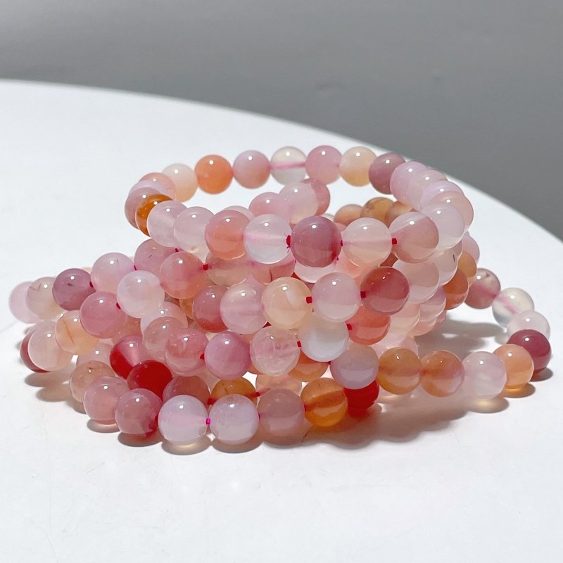 8mm African Red Agate Bracelets Wholesale - Wholesale Crystals