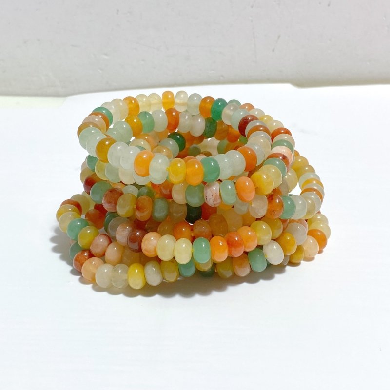 8mm Green Aventurine Yellow Aventurine Mixed White Agate Bracelets Wholesale -Wholesale Crystals