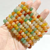 8mm Green Aventurine Yellow Aventurine Mixed White Agate Bracelets Wholesale -Wholesale Crystals