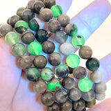 8mm Volcano Agate Bracelet Wholesale(UV - Reactive) - Wholesale Crystals