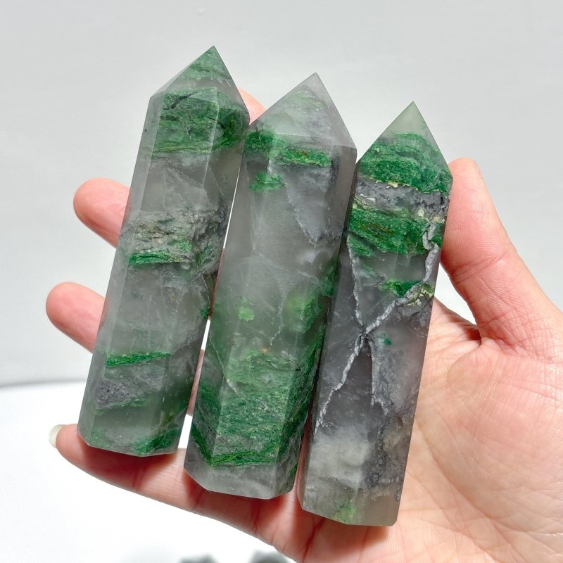 9 - 11cm Africa Jade Point Tower Wholesale - Wholesale Crystals