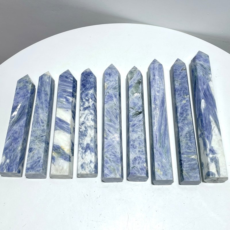 9 Pieces Beautiful Large Blue Kyanite Tower - Wholesale Crystals