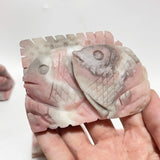 9 Pieces Beautiful Pink Opal Fish Carving - Wholesale Crystals