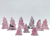 9 Pieces Beautiful Rhodochrosite Butterfly Fairy Carving - Wholesale Crystals
