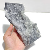 9 Pieces Black Clear Quartz Cluster Raw Side Point Tower - Wholesale Crystals