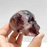 9 Pieces Fire Quartz Skull Carving - Wholesale Crystals
