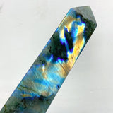 9 Pieces Flash Labradorite Four - Sided Tower Points - Wholesale Crystals