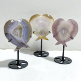 9 Pieces Geode Druzy Agate Fish Carving With Stand -Wholesale Crystals