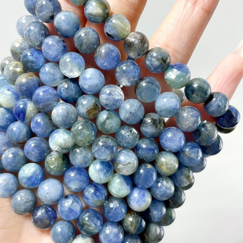 9 Pieces High Quality Blue Kyanite Bracelet - Wholesale Crystals