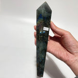9 Pieces High Quality Labradorite Magic Scepter Wand Points With Stand -Wholesale Crystals
