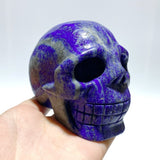 9 Pieces Lapis Lazuli Skull Carving - Wholesale Crystals