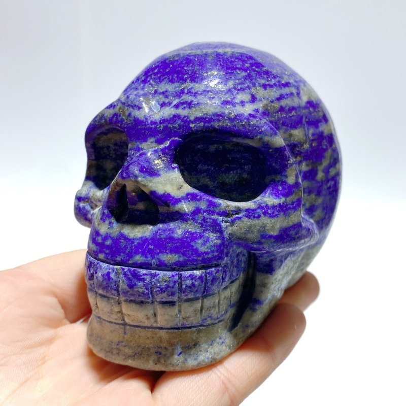 9 Pieces Lapis Lazuli Skull Carving - Wholesale Crystals