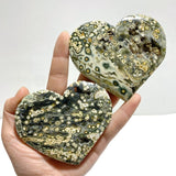 9 Pieces Large 8th Vein Ocean Jasper Heart 4 - Wholesale Crystals