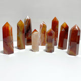 9 Pieces Large Carnelian Crystal Tower Clearance (defect) - Wholesale Crystals