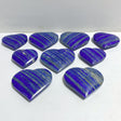 9 Pieces Large Lapis Lazuli Heart -Wholesale Crystals