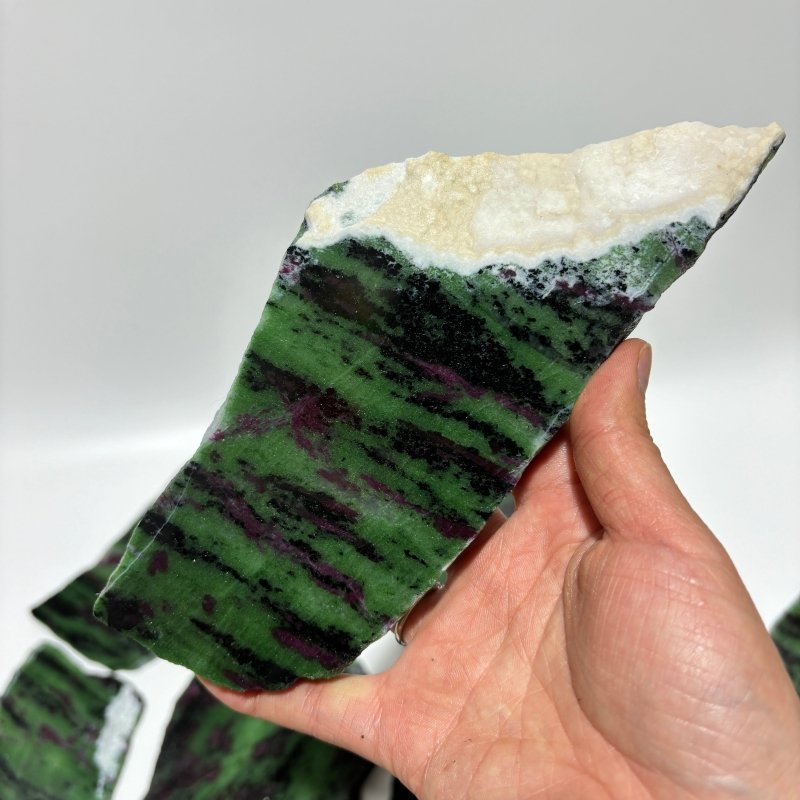 9 Pieces Large Ruby Zoisite Crystal Slab -Wholesale Crystals