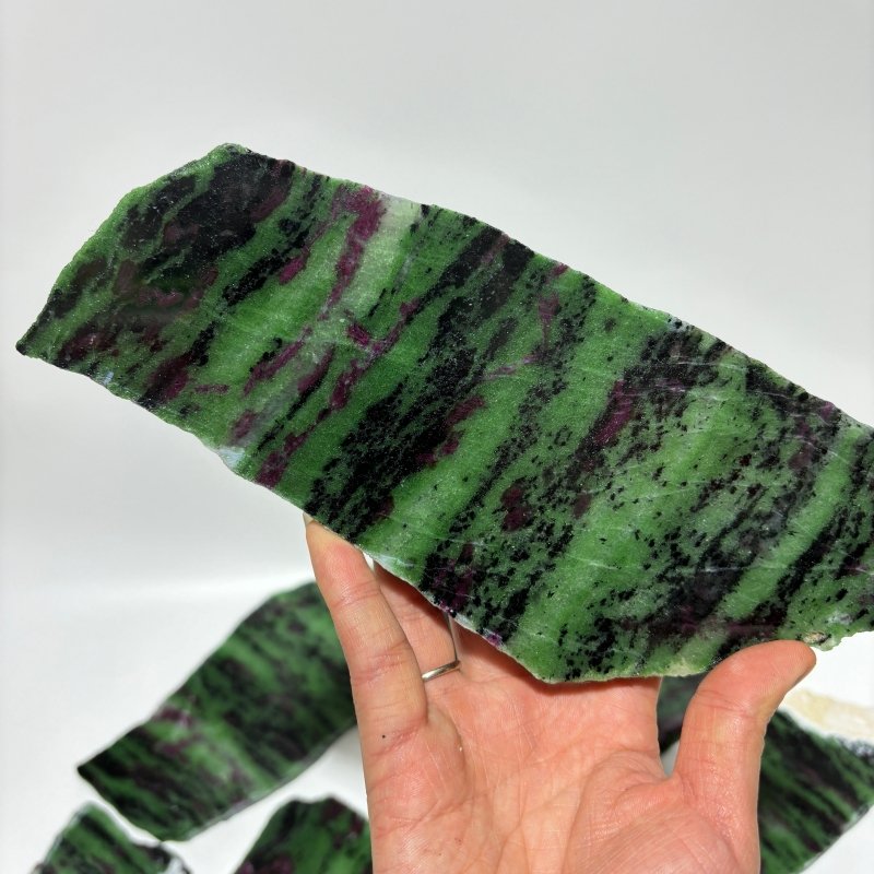 9 Pieces Large Ruby Zoisite Crystal Slab -Wholesale Crystals