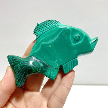 9 Pieces Malachite Mixed Animals Carving (With Crack) - Wholesale Crystals