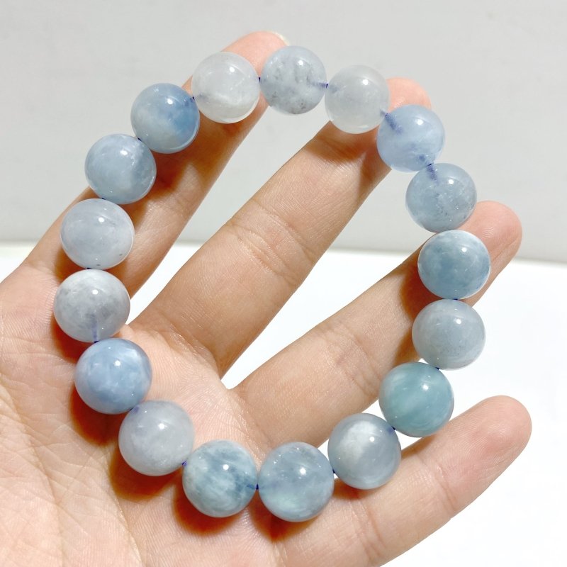 9 Pieces Normal Quality Aquamarine Bracelets -Wholesale Crystals