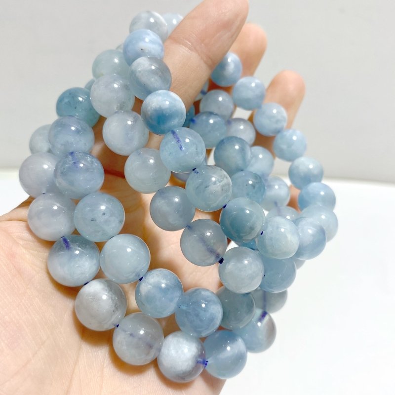 9 Pieces Normal Quality Aquamarine Bracelets -Wholesale Crystals