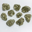 9 Pieces Pyrite Specimen For Collection -Wholesale Crystals