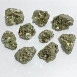 9 Pieces Pyrite Specimen For Collection -Wholesale Crystals