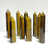 9 Pieces Tiger Eye Tower Points - Wholesale Crystals