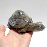 9 Pieces Volcano Agate Turtle Carving(UV - Reactive) - Wholesale Crystals