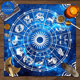 9 Sun Floral & Moon Phase Tarot Tablecloth - Wholesale Crystals