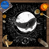 9 Sun Floral & Moon Phase Tarot Tablecloth - Wholesale Crystals