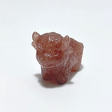 9 Types Cute OX Calf Carving Wholesale Obsidian Pink Opal Green Aventurine - Wholesale Crystals