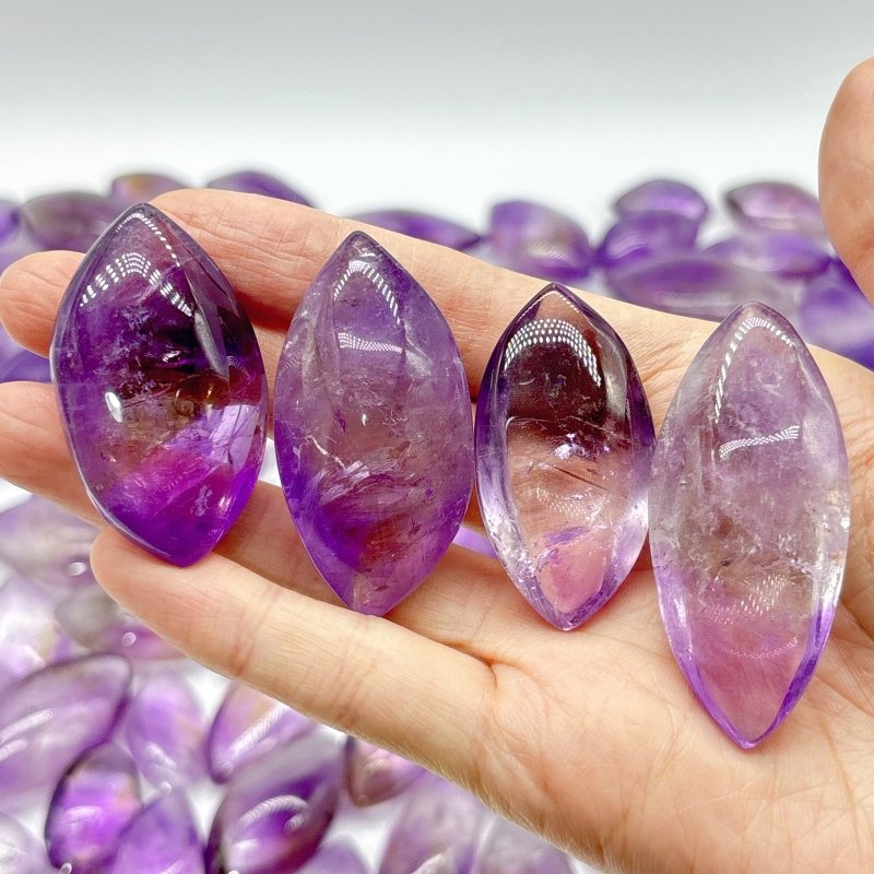 91 Pieces Amethyst Leaf Carving - Wholesale Crystals