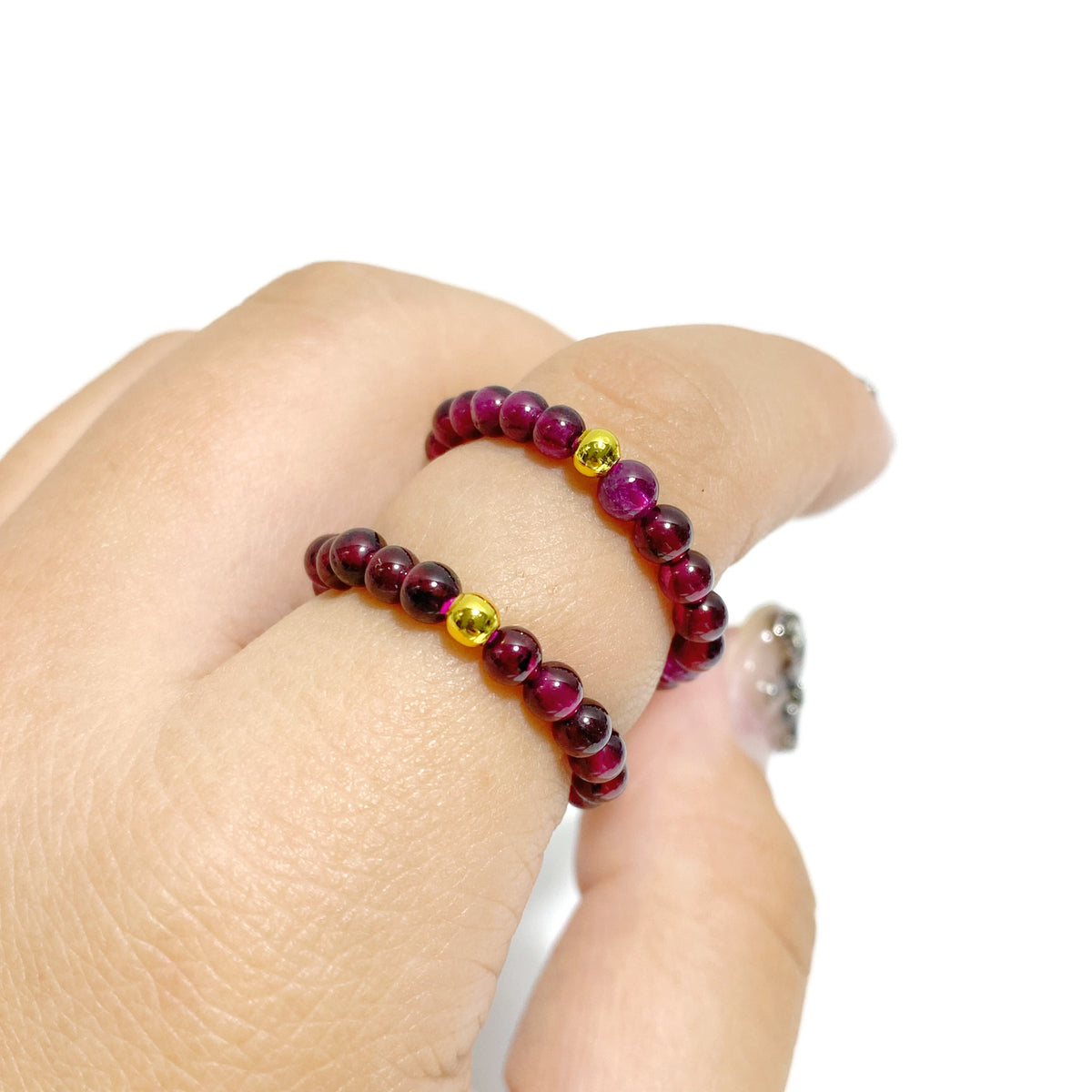 21 Types Crystal Beaded Rings Wholesale Tiger Eye Blue Aventurine