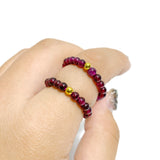 21 Types Crystal Beaded Rings Wholesale Tiger Eye Blue Aventurine