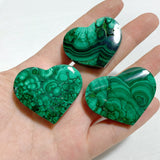 61 Pieces Malachite Heart