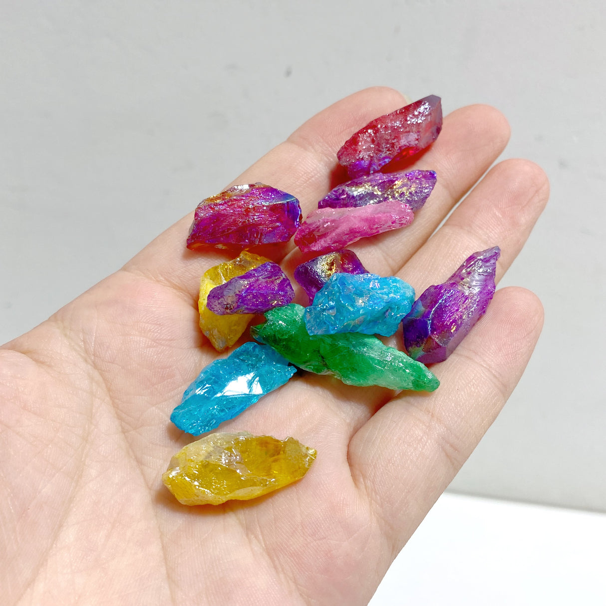 Aura Citrine Mini Point Rough Crystal Wholesale