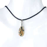 KS1691 - Cut Faceted Diamond Shape Crystal Pendant