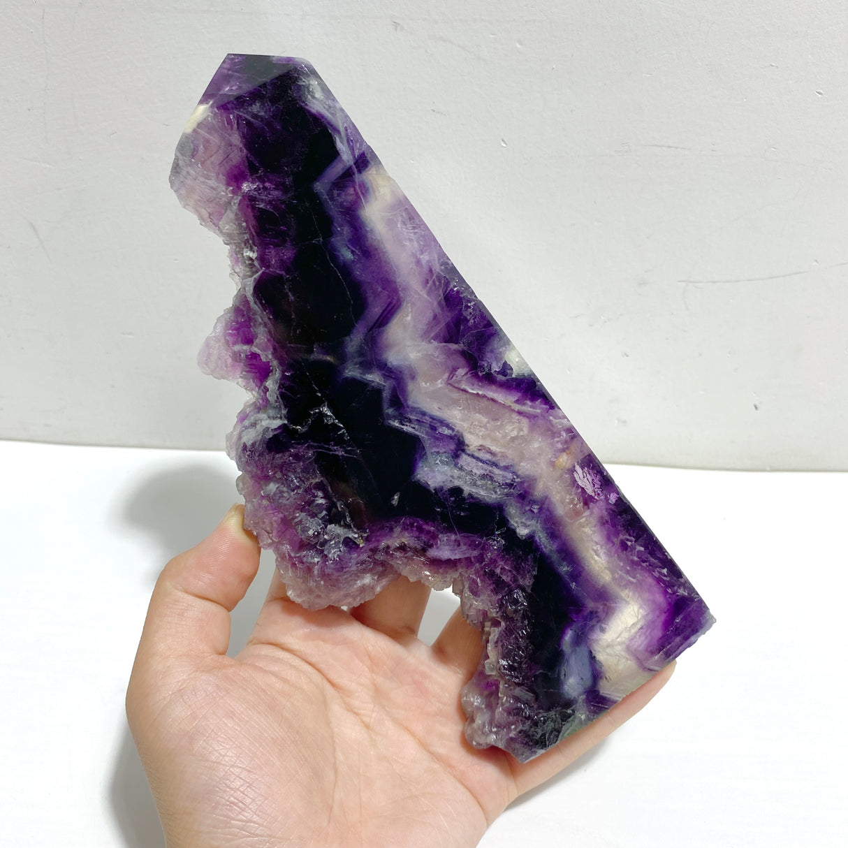 5 Pieces Rainbow Fluorite Raw Side Tower