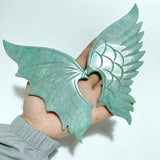 Amazonite Demon And Angel Wing Carving With Stand - Wholesale Crystals