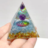 Amethyst Aquamarine Orgone Pyramid Wholesale - Wholesale Crystals