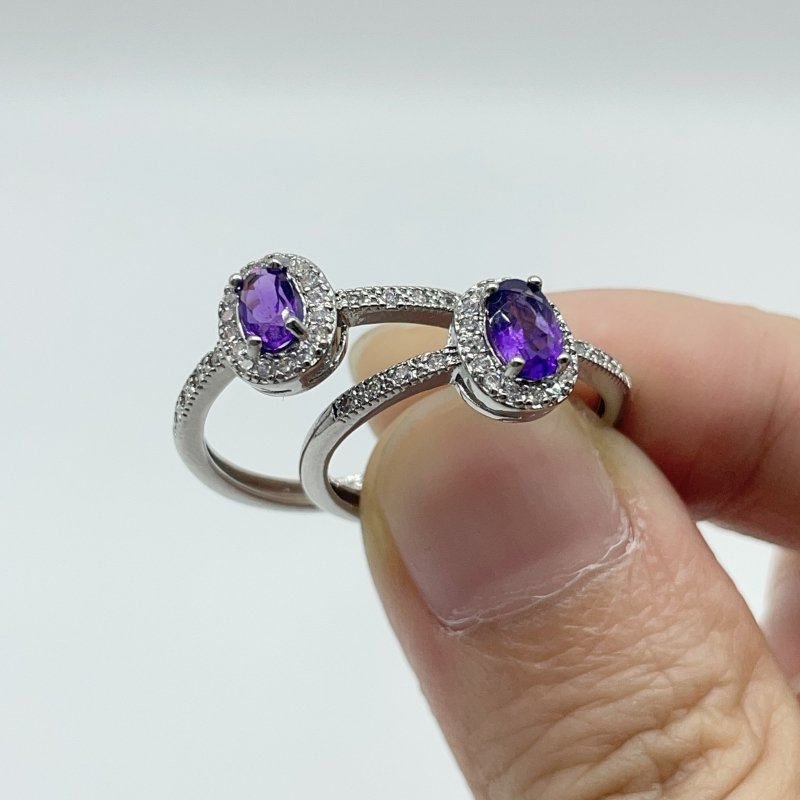 Amethyst Cut Faceted Ring Wholesale - Wholesale Crystals