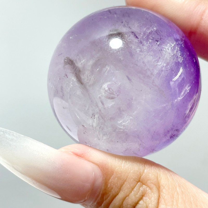 Amethyst Enhydro Quartz sphere With Moving Bubble - Wholesale Crystals