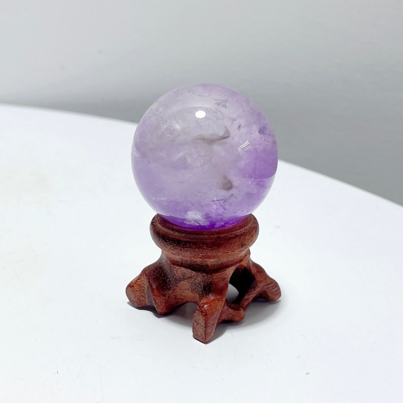 Amethyst Enhydro Quartz sphere With Moving Bubble - Wholesale Crystals