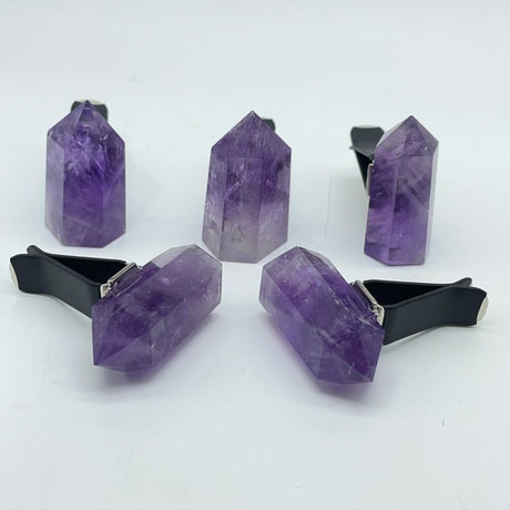 Amethyst Point Car Air Vent Clips Crystal Wholesale Car Accessories -Wholesale Crystals