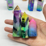 Aura Caribbean Calcite Tower Point Wholesale -Wholesale Crystals