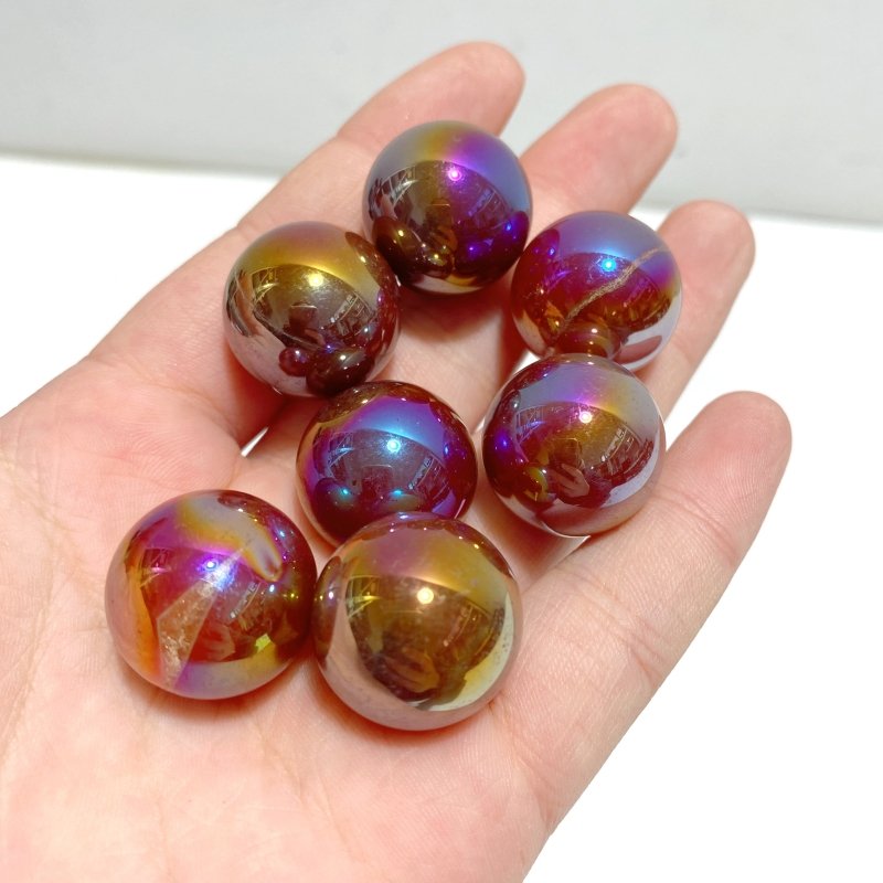 Aura Mini Agate Spheres Wholesale - Wholesale Crystals