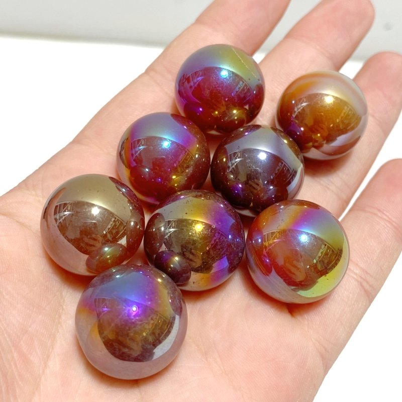 Aura Mini Agate Spheres Wholesale - Wholesale Crystals