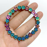 Aura Pyrite Flower Shape Bracelets Wholesale -Wholesale Crystals