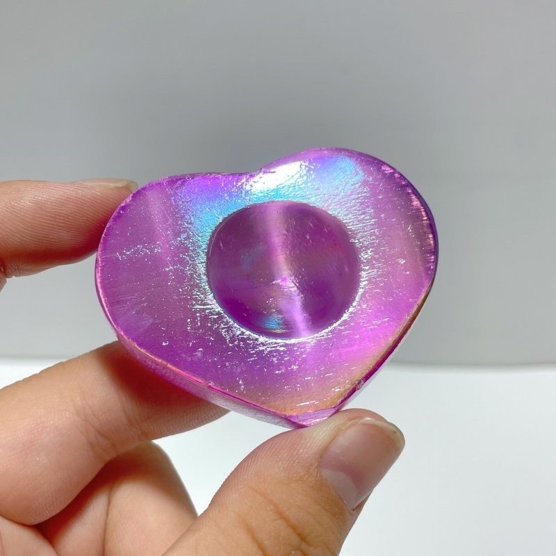 Aura Selenite Sphere Stand Base Heart Shape Wholesale - Wholesale Crystals